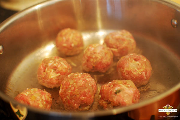 Cooking meatballs